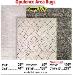 Ocean State Job Lot Opulance Area Rugs offer
