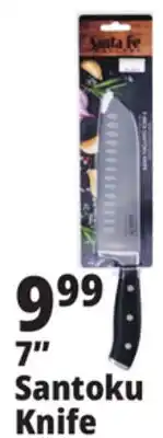Ocean State Job Lot Santa Fe Professional Grade 7-Inch Santoku Knife offer
