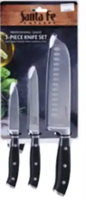 Ocean State Job Lot Santa Fe Professional Grade Knife Set 3 Piece offer