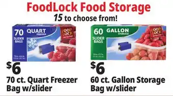 Ocean State Job Lot Food Lock Storage Bags offer