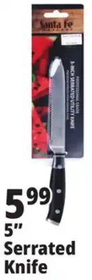 Ocean State Job Lot Santa Fe Professional Grade 5-Inch Serrated Utility Knife offer