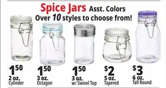 Ocean State Job Lot Spice Jars offer
