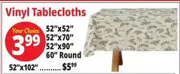 Ocean State Job Lot Vinyl Tablecloths offer