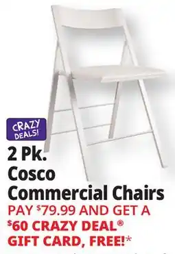 Ocean State Job Lot Cosco Vinyl Folding Chair White 2 Pack offer