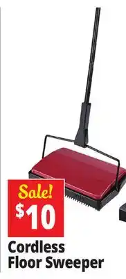 Ocean State Job Lot Cleansweep Cordless Metal Carpet Sweeper Red offer