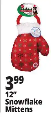 Ocean State Job Lot 12 Snowflake Mittens offer