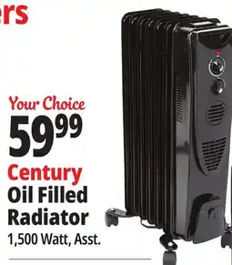 Ocean State Job Lot Century Oil-Filled Radiator Heater White offer