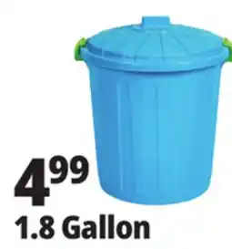 Ocean State Job Lot Round Clear Storage Bucket with Latching Lid 7L offer