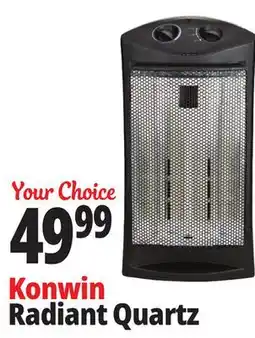 Ocean State Job Lot Konwin Infrared Quartz Tower Heater with Fan offer