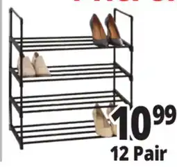 Ocean State Job Lot 4 Tier Shoe Racks 12 Pair offer