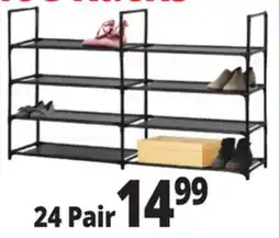 Ocean State Job Lot 4 Tier Shoe Racks 24 Pair offer