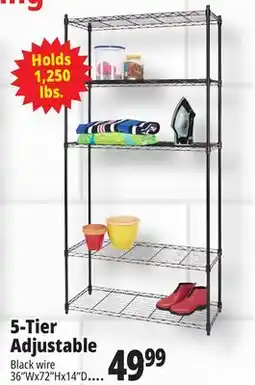 Ocean State Job Lot Method Storage Systems 4-Tier Household Wire Shelving Unit offer