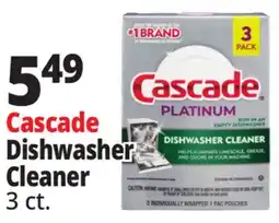 Ocean State Job Lot Cascade Platinum Dishwasher Cleaner 3 Pack offer