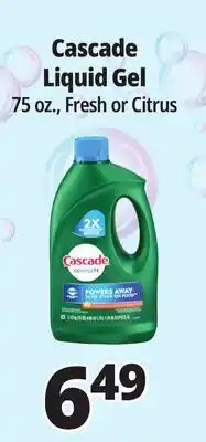 Ocean State Job Lot Cascade Complete Citrus Dishwasher Detergent with Dawn 75 oz offer