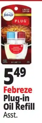 Ocean State Job Lot Febreze Plug-in Oil Refill offer