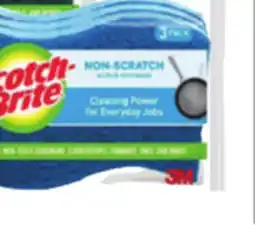 Ocean State Job Lot Scotch-Brite Non-Scratch Scrub Sponges 3 Pack offer