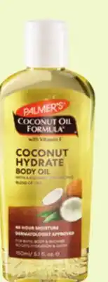 Ocean State Job Lot Palmer's Coconut Hydrate Body Oil 5.1 fl oz offer