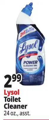 Ocean State Job Lot Lysol 2-In-1 Disinfecting Toilet Bowl + Brush Power Cleaning Gel 24 oz offer