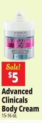 Ocean State Job Lot Advanced Clinicals Body Cream offer
