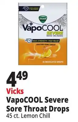 Ocean State Job Lot Vicks VapoCOOL Severe Sore Throat Drops offer