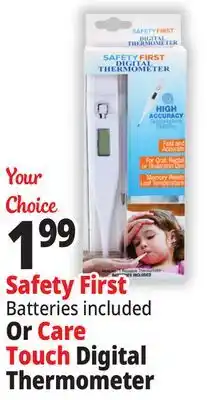 Ocean State Job Lot Safety First Digital Thermometer offer