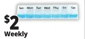 Ocean State Job Lot Weekly Pill Planner offer