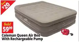 Ocean State Job Lot Coleman Queen Sized Air Bed offer