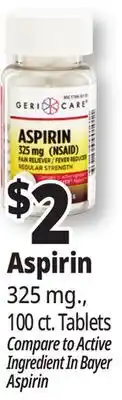 Ocean State Job Lot Aspirin offer