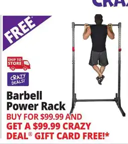 Ocean State Job Lot Barbell Power Rack offer