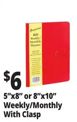 Ocean State Job Lot 5x8 or 8x10 Weekly/Monthly With Clasp offer