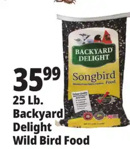 Ocean State Job Lot Backyard Delight Songbird Food 25 lbs offer