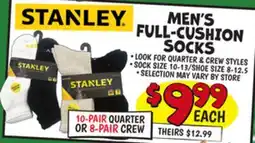 Ollie's MEN'S FULL-CUSHION SOCKS offer