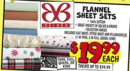 Ollie's FLANNEL SHEET SETS offer