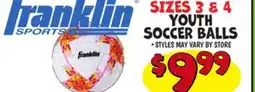 Ollie's SIZES 3 & YOUTH SOCCER BALLS offer