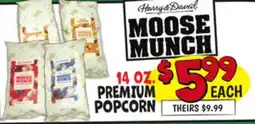 Ollie's MOOSE MUNCH PREMIUM POPCORN offer