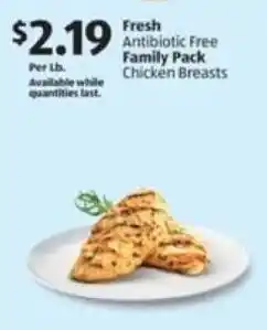 Aldi Fresh Antibiotic Free Family Pack Chicken Breasts offer