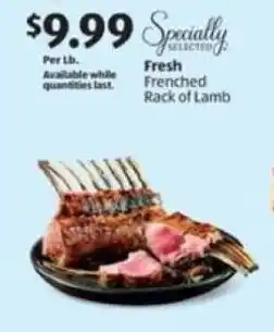 Fresh Frenched Rack of Lamb