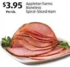 Aldi Appleton Farms Boneless Spiral-Sliced Ham offer