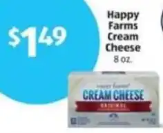 Aldi Happy Farms Cream Cheese offer