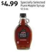 Aldi Specially Selected Pure Maple Syrup offer