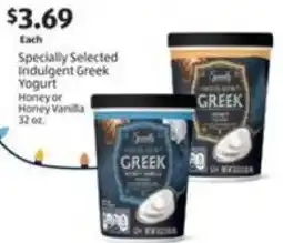 Aldi Specially Selected Indulgent Greek Yogurt Honey or Honey Vanilla offer