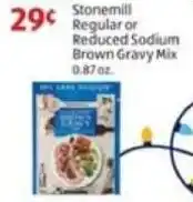 Aldi Stonemill Regular or Reduced Sodium Brown Gravy Mix offer