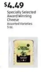 Aldi Specially Selected Award Winning Cheese offer