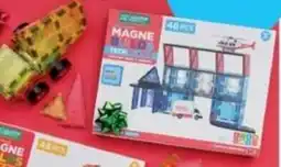 Aldi The Knowledge Factory 48-Piece Themed Magnetic Tiles offer