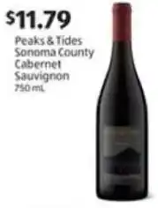 Aldi Peaks & Tides Sonoma County Cabernet Sauvignon offer