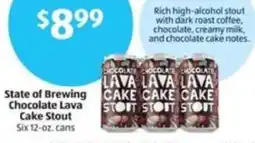 Aldi State of Brewing Chocolate Lava Cake Stout Six offer