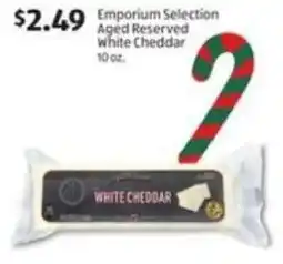 Aldi Emporium Selection Aged Reserved White Cheddar offer