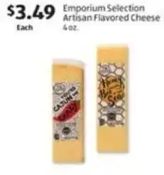 Aldi $3.49 Emporium Selection Artisan Flavored Cheese offer