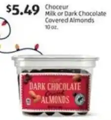Aldi Choceur Milk or Dark Chocolate Covered Almonds offer