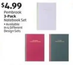 Aldi Pembrook Notebook Set offer